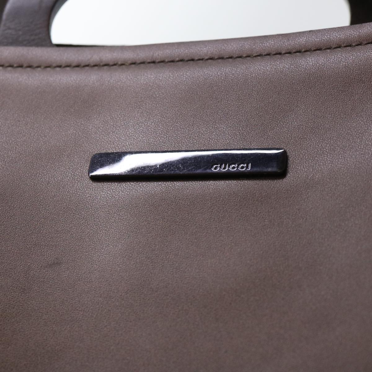 GUCCI Hand Bag Leather Brown 002 3754 0329 ar10185