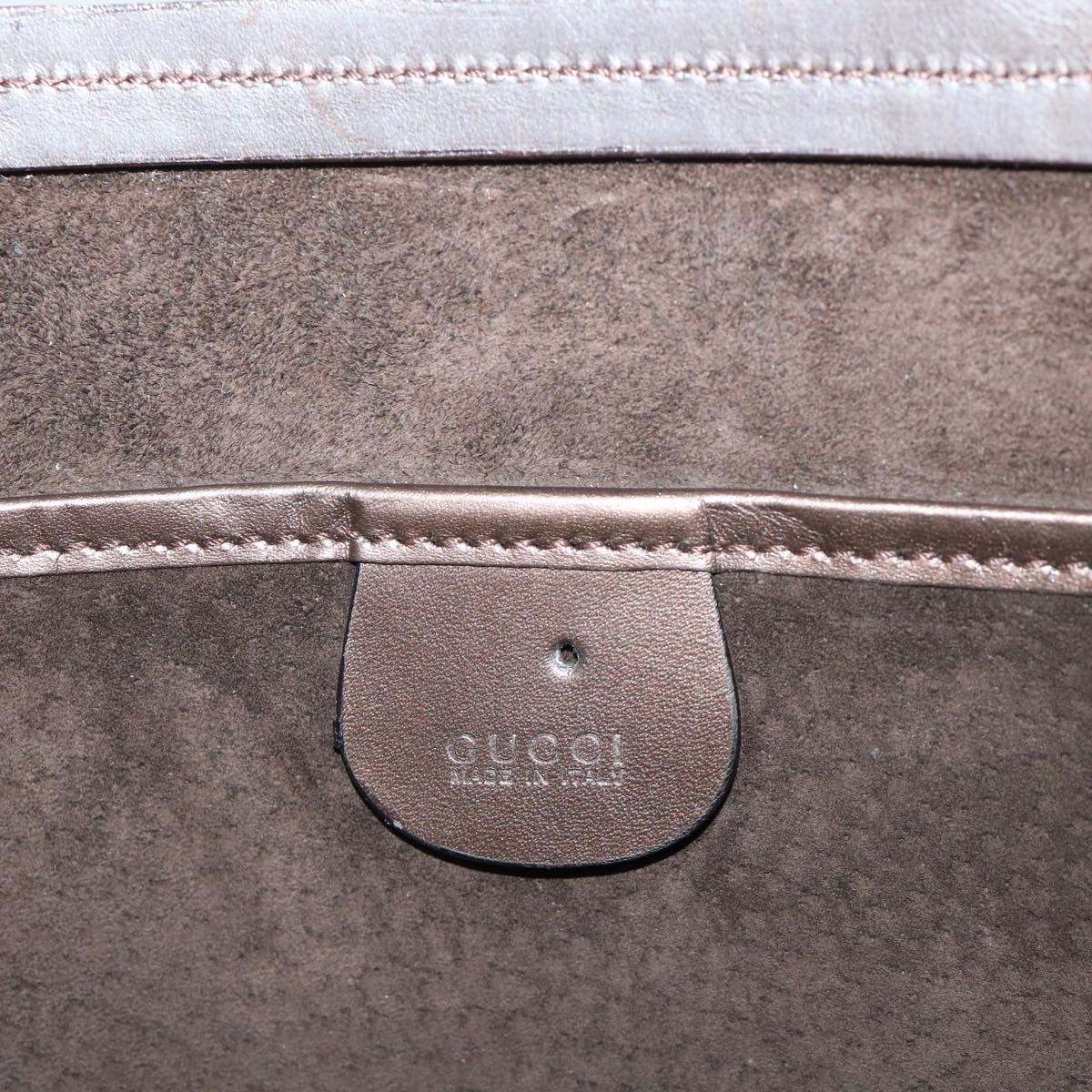 GUCCI Hand Bag Leather Brown 002 3754 0329 ar10185