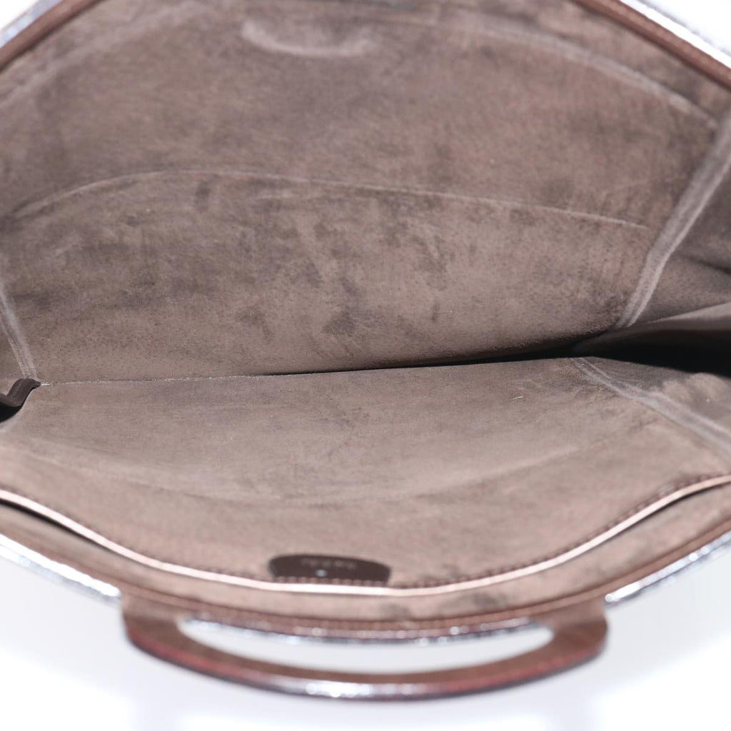 GUCCI Hand Bag Leather Brown 002 3754 0329 ar10185