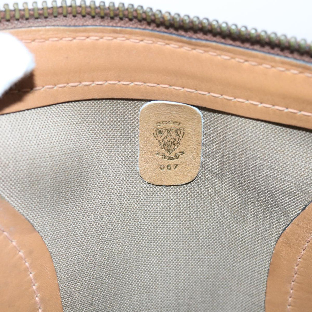 GUCCI Micro GG Canvas Boston Bag Beige Brown ar10227