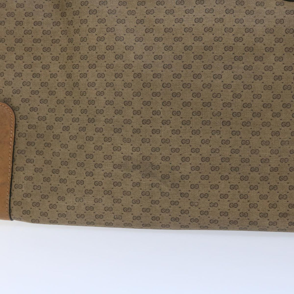 GUCCI Micro GG Canvas Boston Bag Beige Brown ar10227