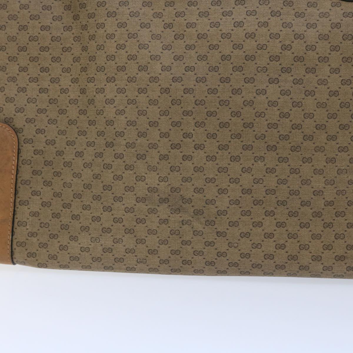 GUCCI Micro GG Canvas Boston Bag Beige Brown ar10227