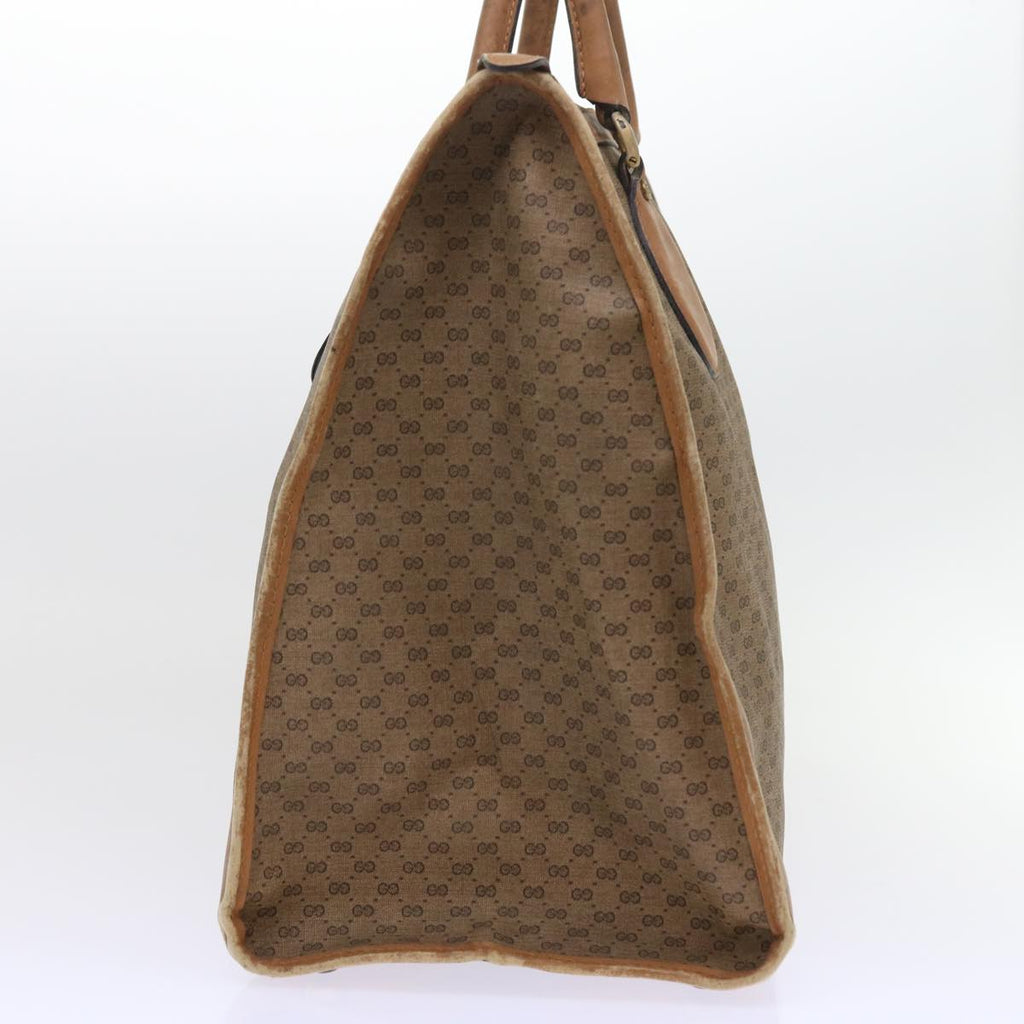 GUCCI Micro GG Canvas Boston Bag Beige Brown ar10227