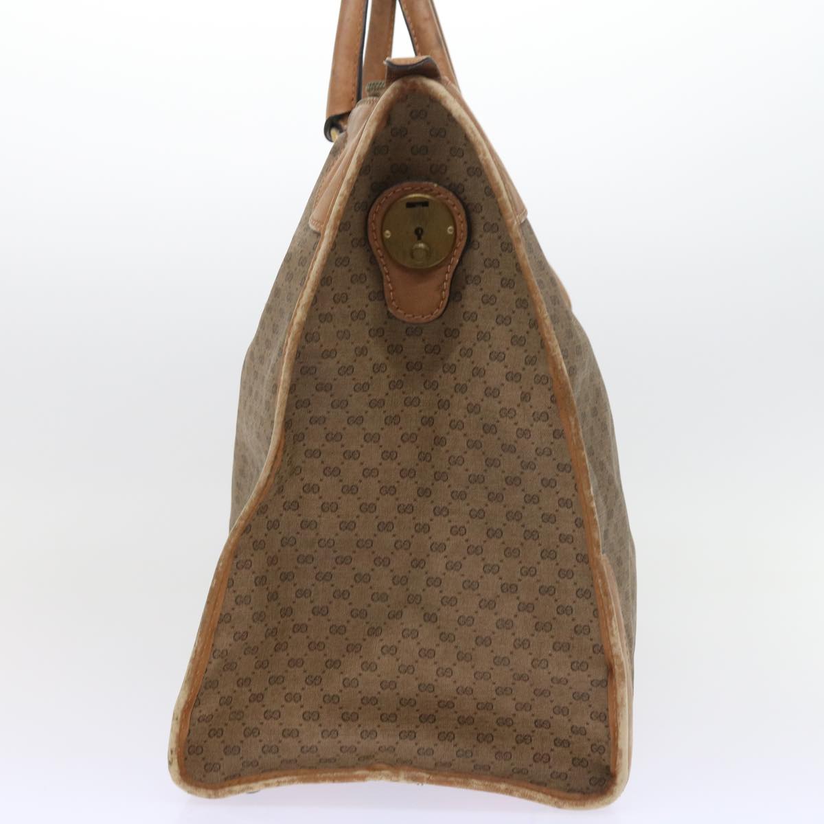 GUCCI Micro GG Canvas Boston Bag Beige Brown ar10227