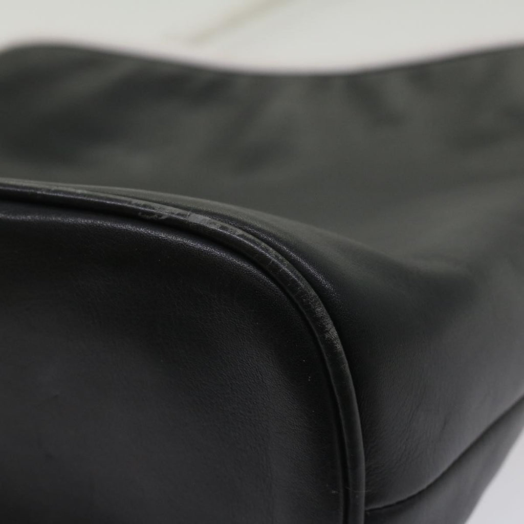FENDI Shoulder Bag Leather Black ar10320