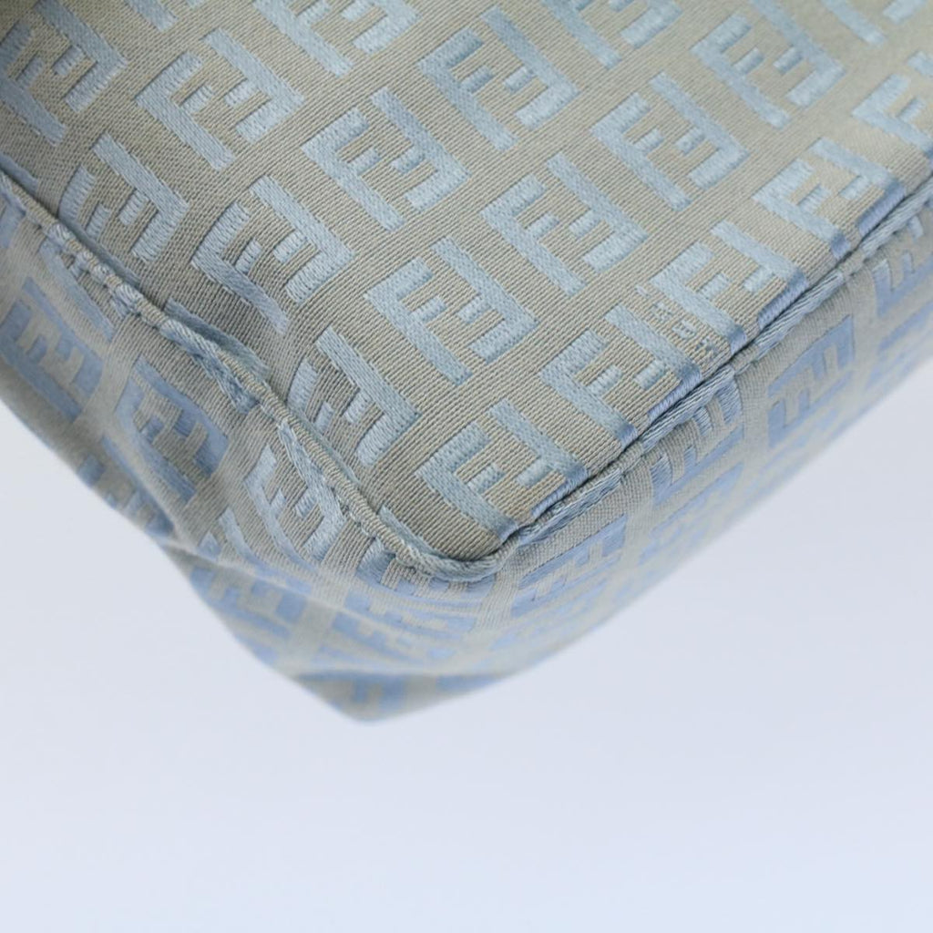 FENDI Zucchino Canvas Hand Bag Blue ar10327