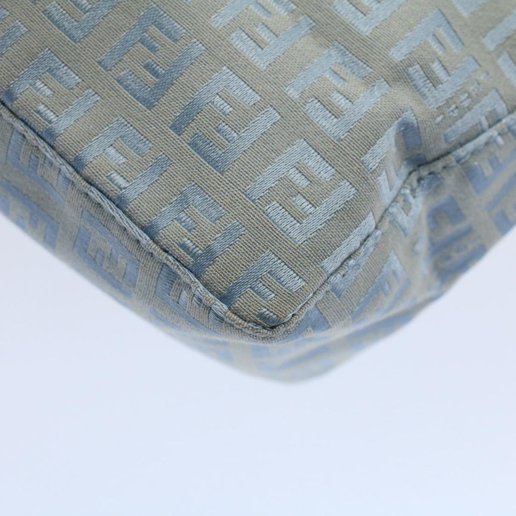 FENDI Zucchino Canvas Hand Bag Blue ar10327