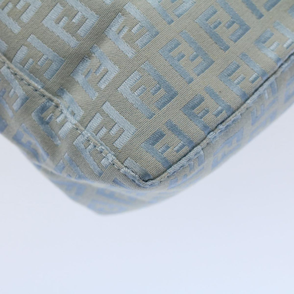 FENDI Zucchino Canvas Hand Bag Blue ar10327