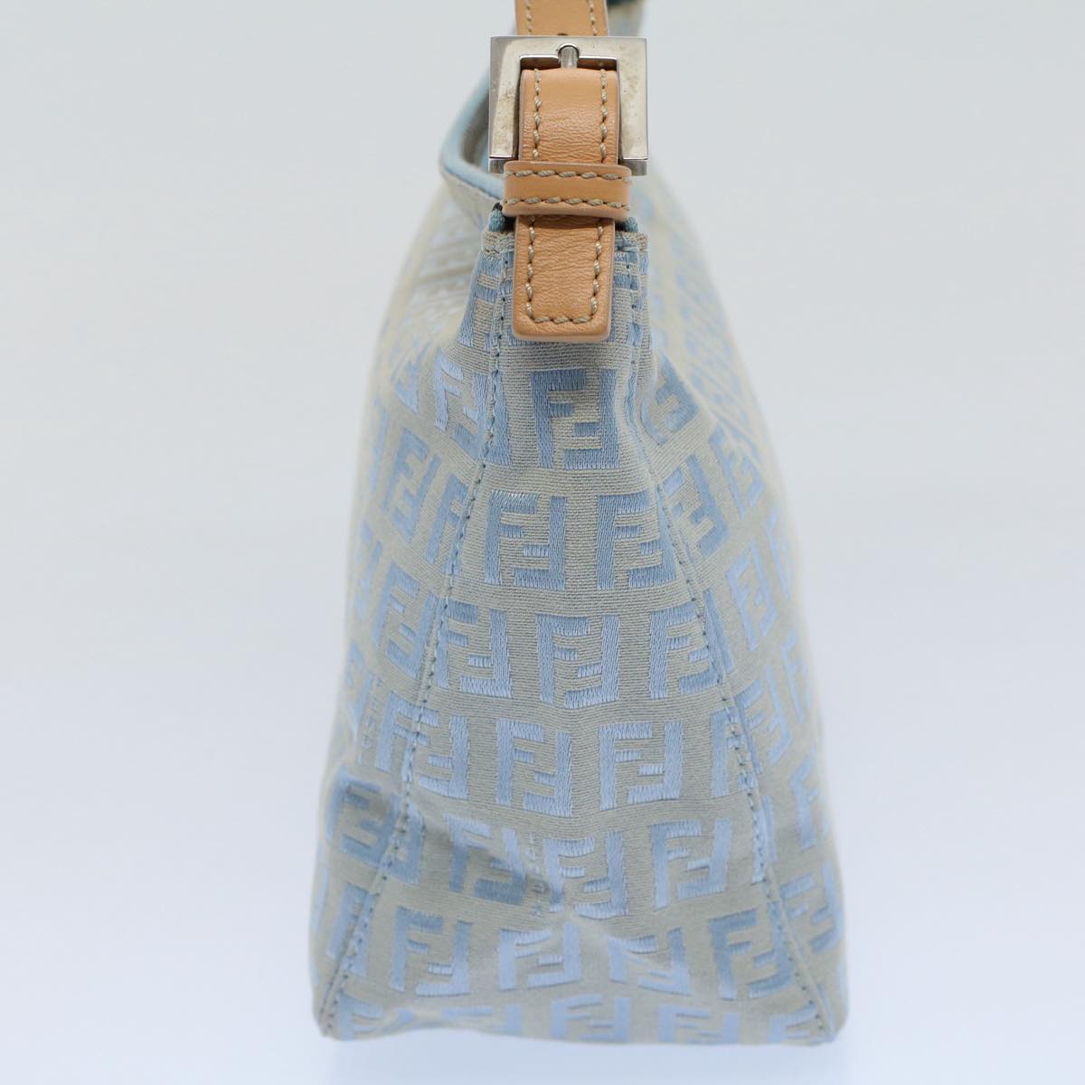 FENDI Zucchino Canvas Hand Bag Blue ar10327