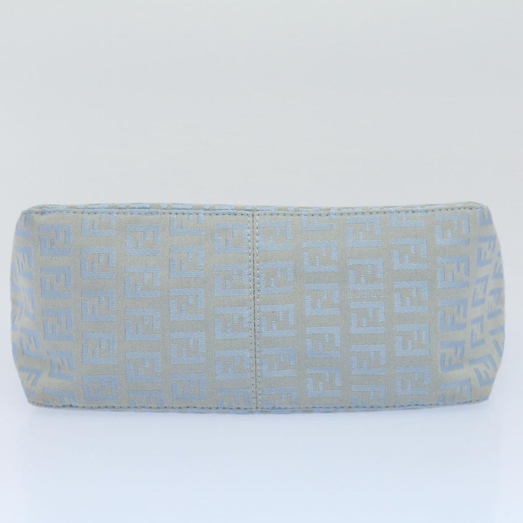 FENDI Zucchino Canvas Hand Bag Blue ar10327
