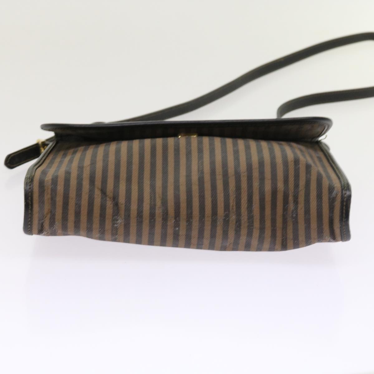 FENDI Pecan Canvas Shoulder Bag Brown ar10375B