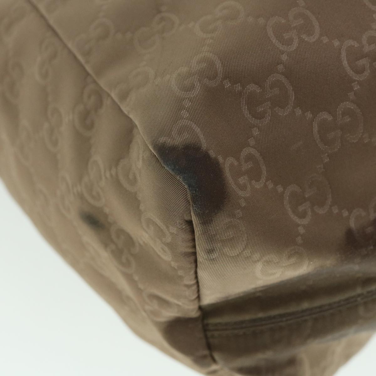 GUCCI GG Canvas Tote Bag Brown 282439 ar10393
