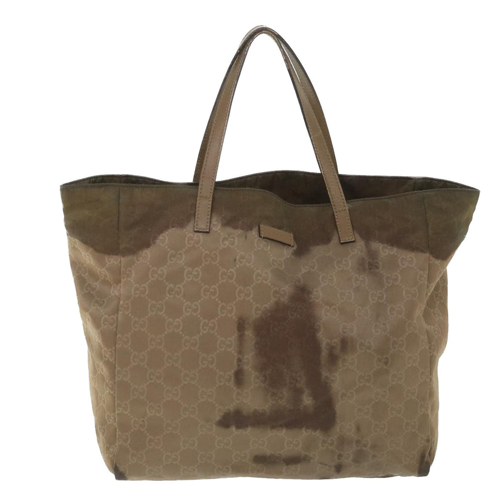GUCCI GG Canvas Tote Bag Brown 282439 ar10393
