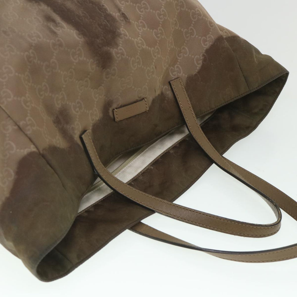 GUCCI GG Canvas Tote Bag Brown 282439 ar10393