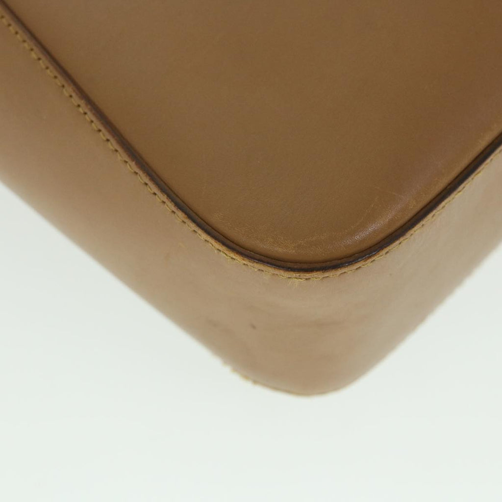 GUCCI Sherry Line Hand Bag Leather Brown Beige 002 1134 ar10394