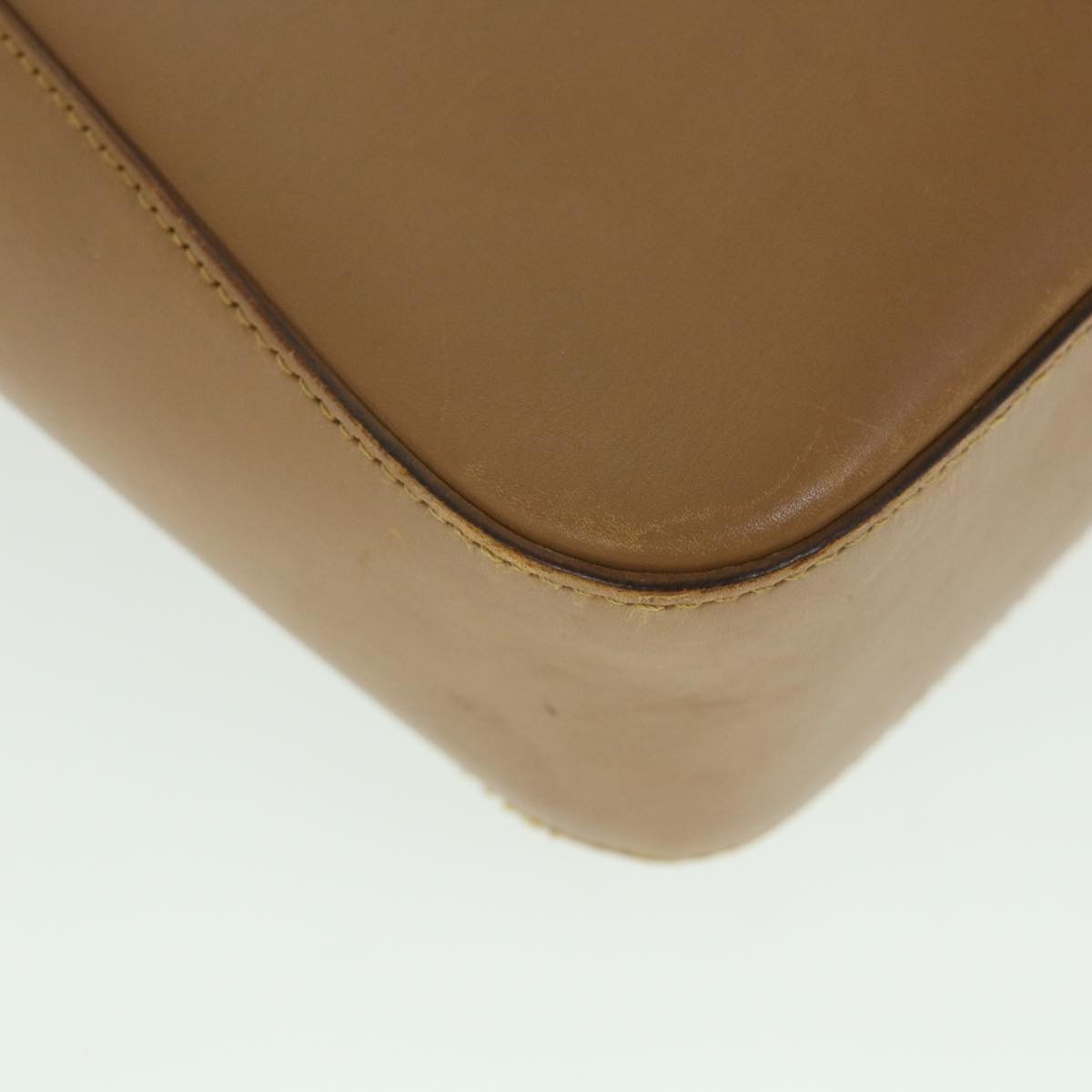 GUCCI Sherry Line Hand Bag Leather Brown Beige 002 1134 ar10394
