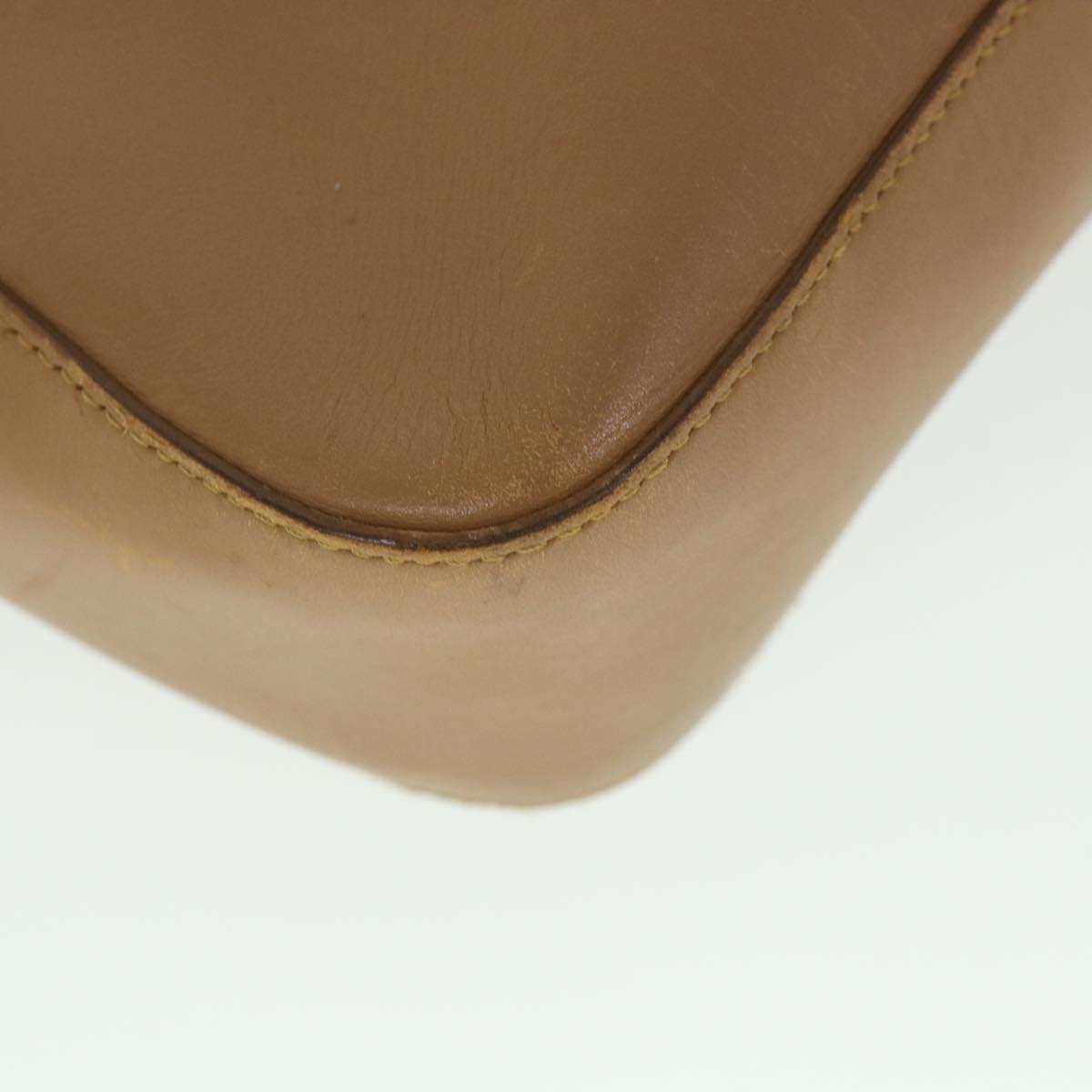 GUCCI Sherry Line Hand Bag Leather Brown Beige 002 1134 ar10394