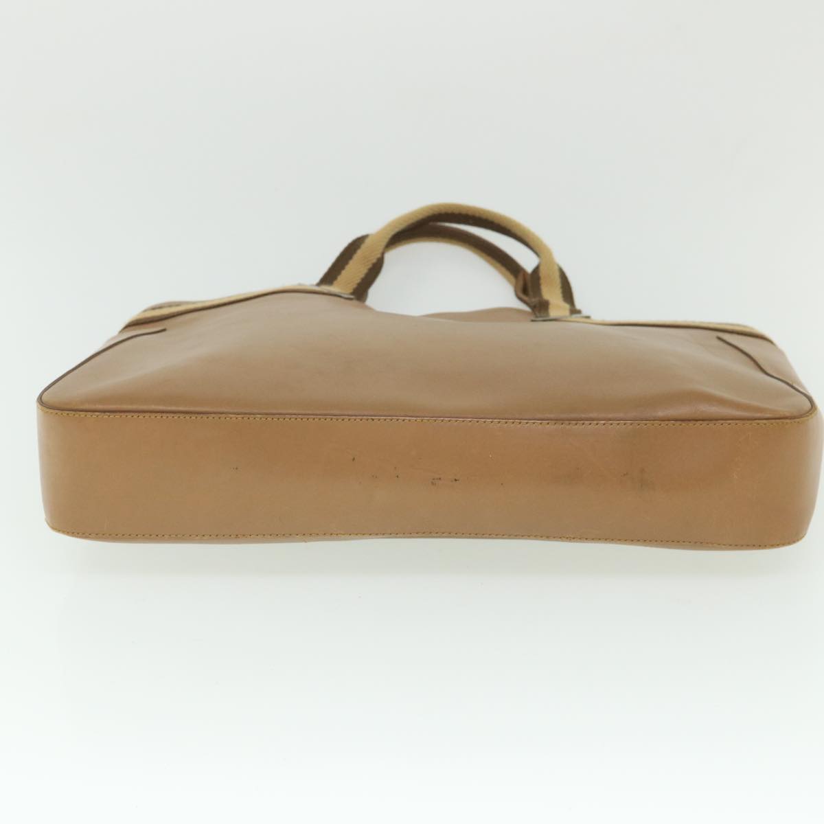 GUCCI Sherry Line Hand Bag Leather Brown Beige 002 1134 ar10394