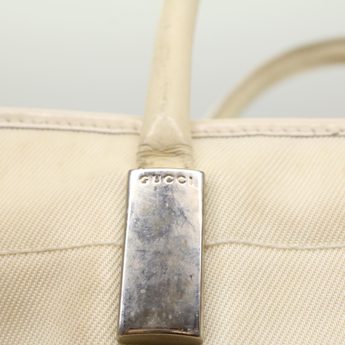 GUCCI Tote Bag Nylon White 002 2123 0458 ar10405