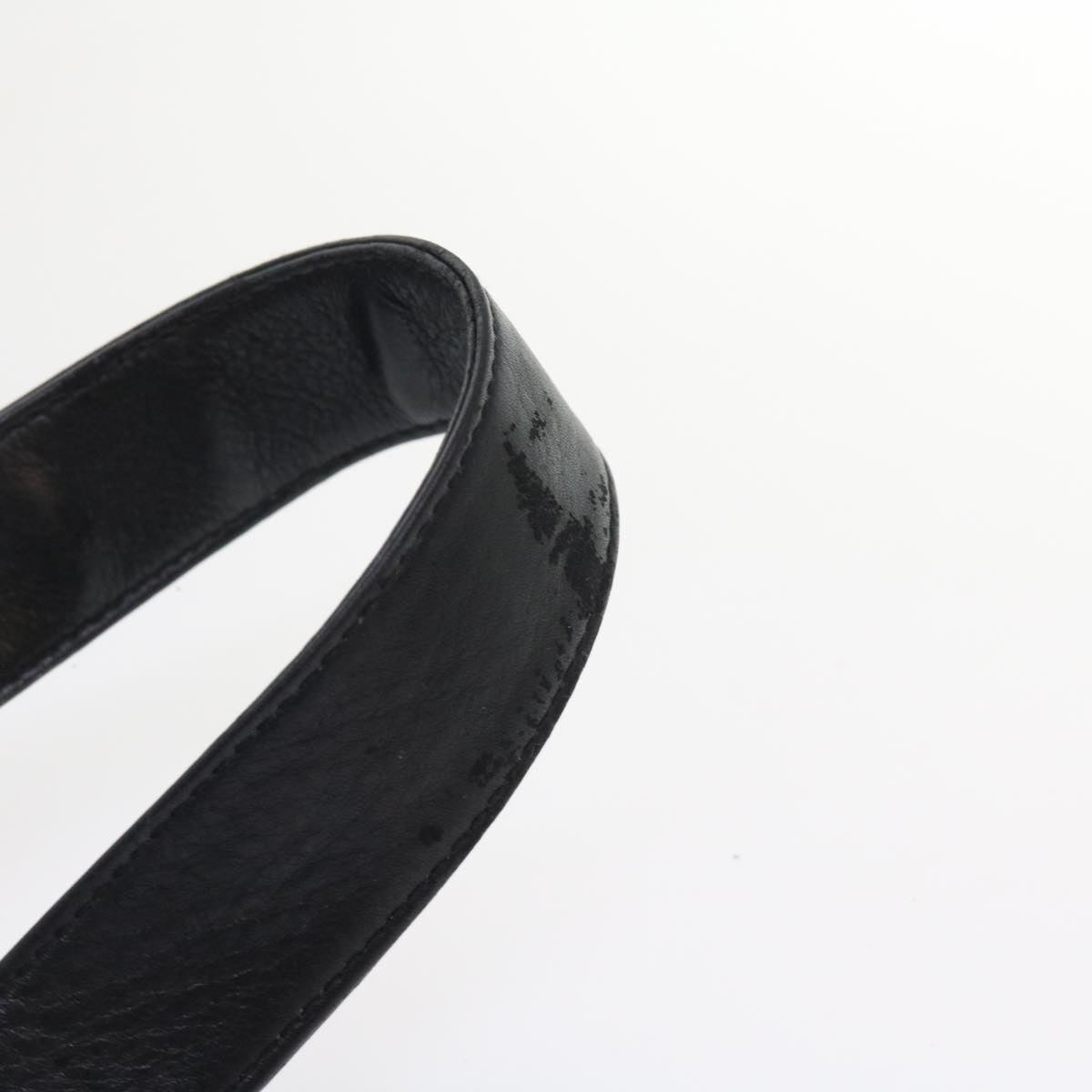 GUCCI Bamboo Shoulder Bag Leather 2way Black ar10406