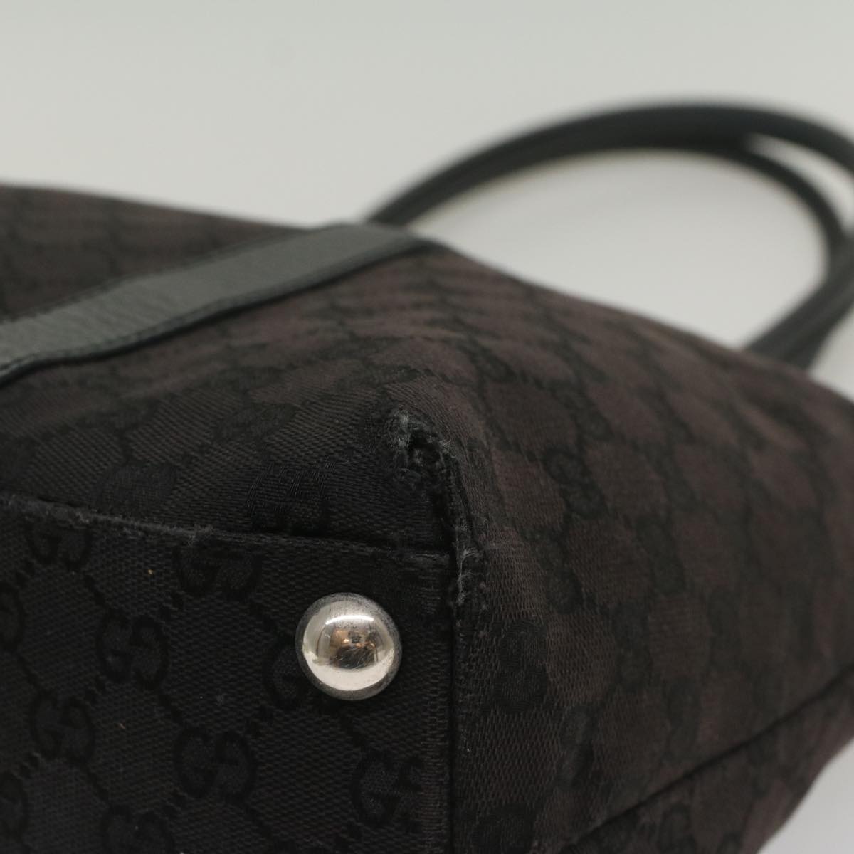 GUCCI GG Canvas Tote Bag Outlet Black 251492 ar10425