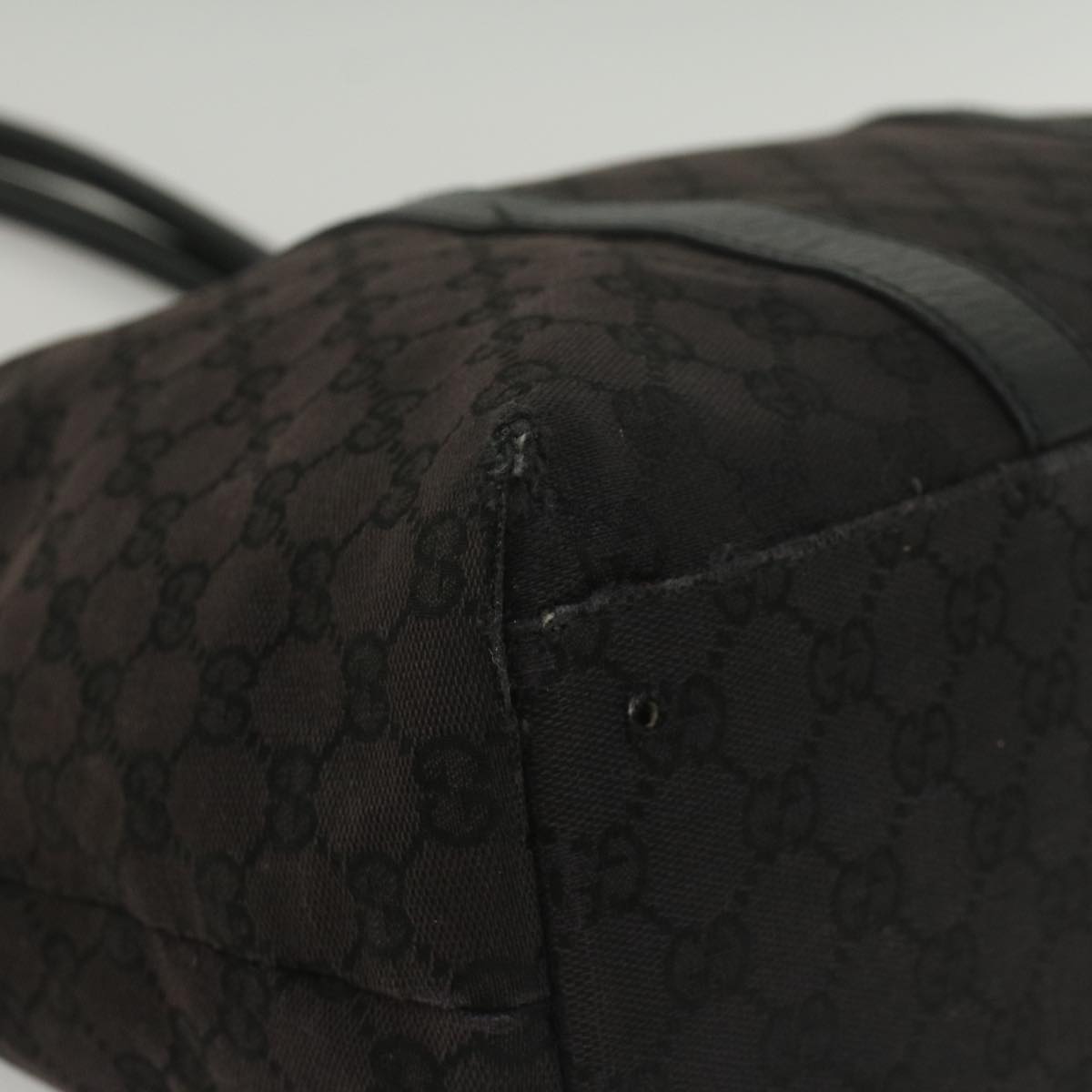 GUCCI GG Canvas Tote Bag Outlet Black 251492 ar10425