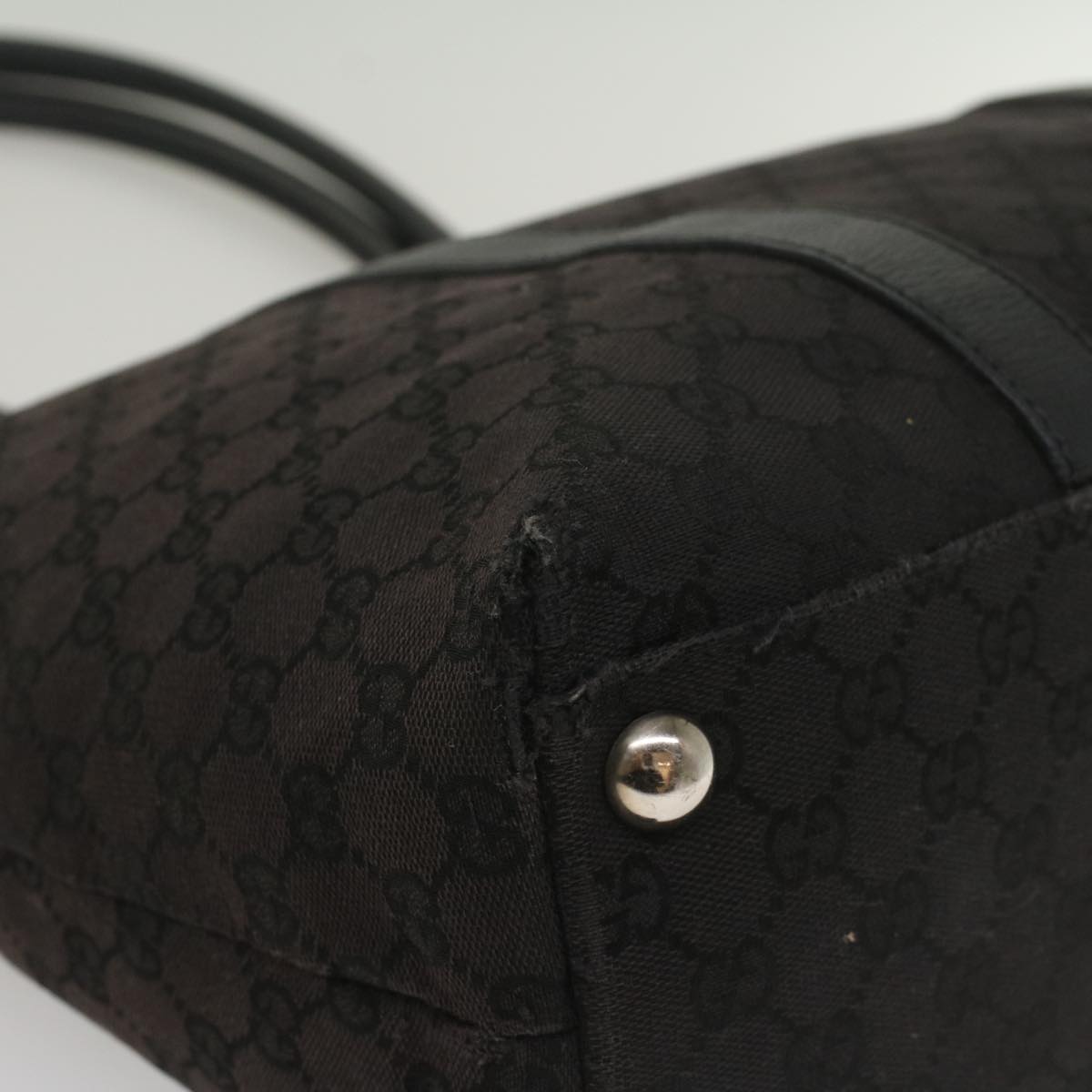 GUCCI GG Canvas Tote Bag Outlet Black 251492 ar10425