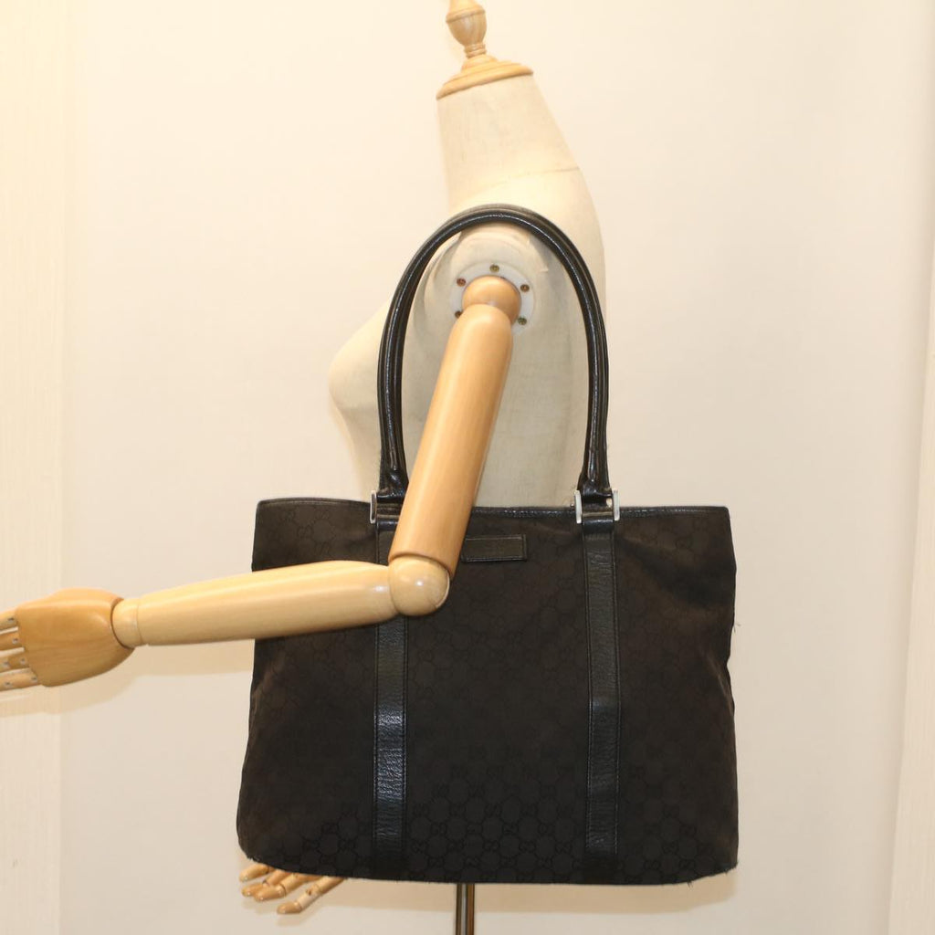 GUCCI GG Canvas Tote Bag Outlet Black 251492 ar10425