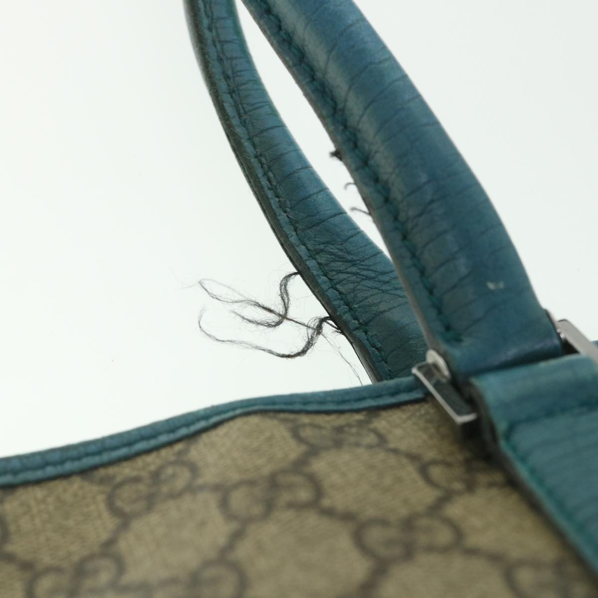 GUCCI GG Supreme Tote Bag PVC Leather Beige 114595 ar10426