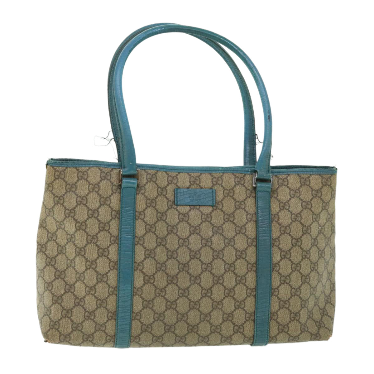 GUCCI GG Supreme Tote Bag PVC Leather Beige 114595 ar10426