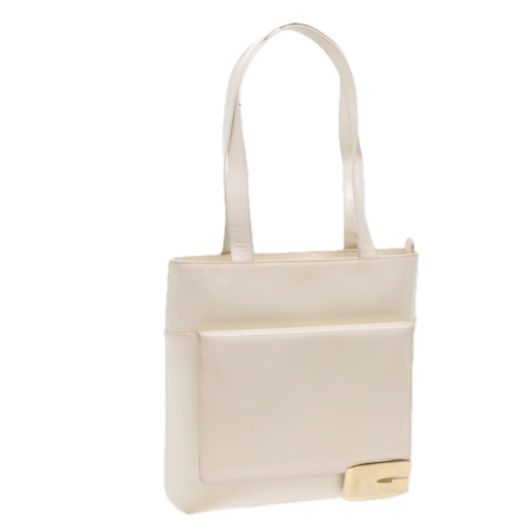 GUCCI Tote Bag Patent leather White ar10433