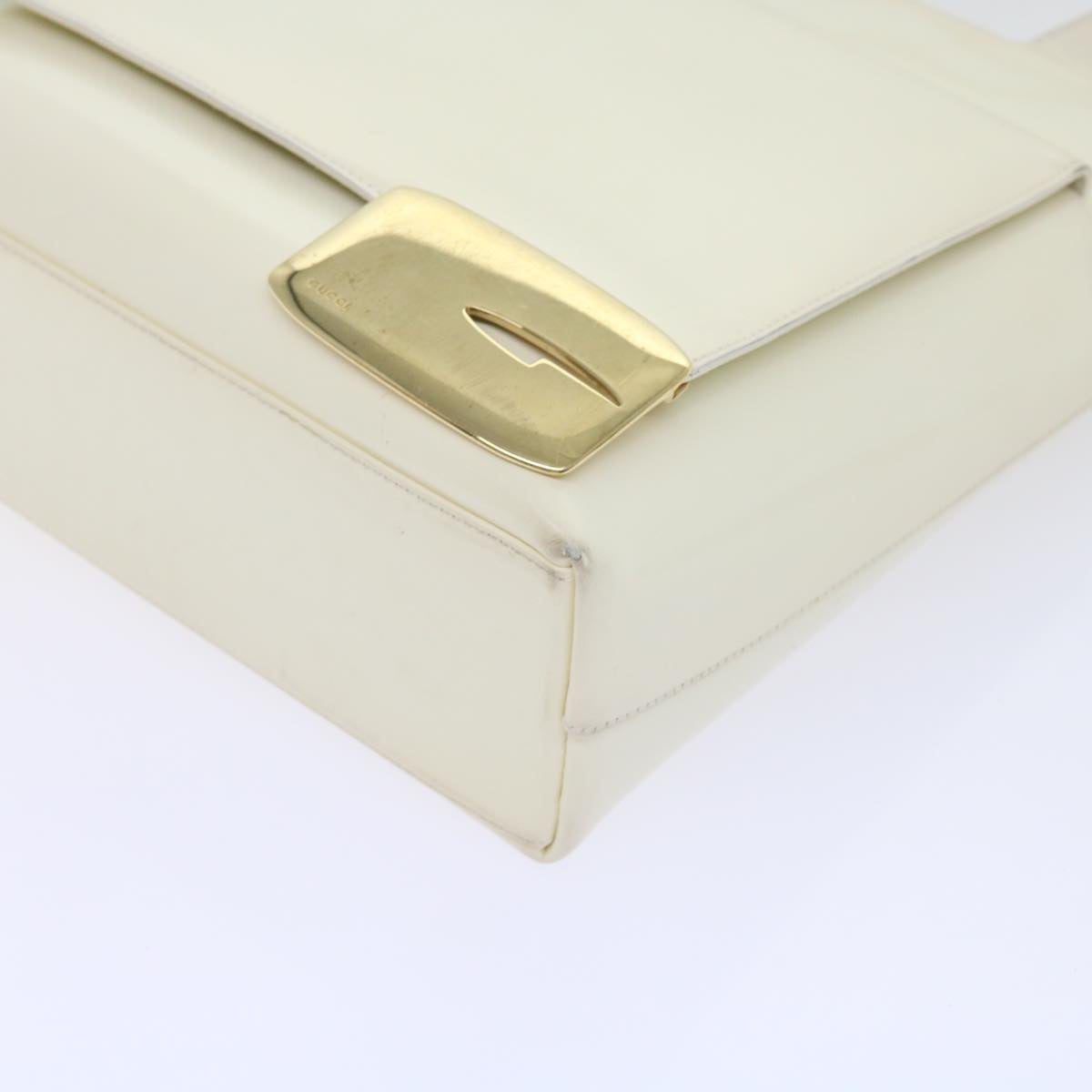 GUCCI Tote Bag Patent leather White ar10433