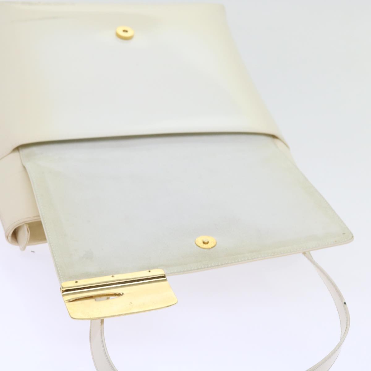 GUCCI Tote Bag Patent leather White ar10433