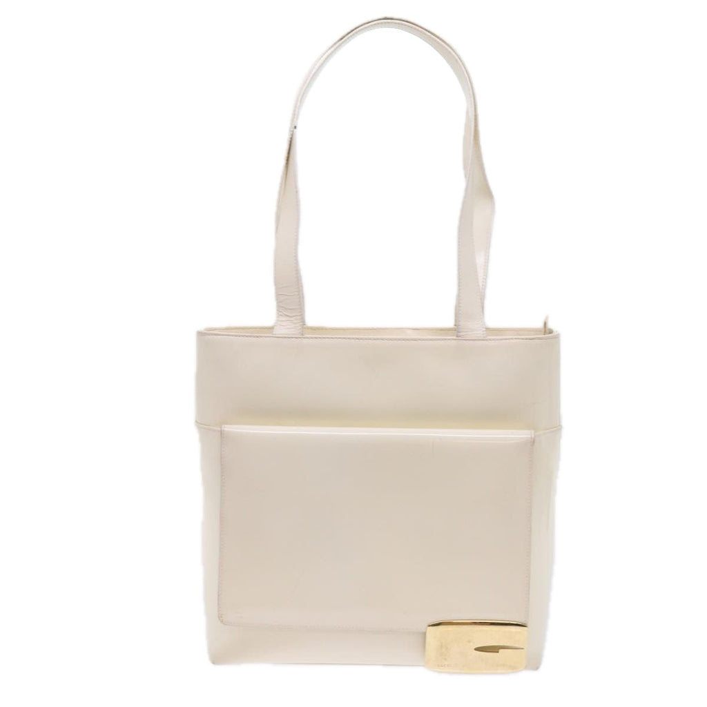 GUCCI Tote Bag Patent leather White ar10433