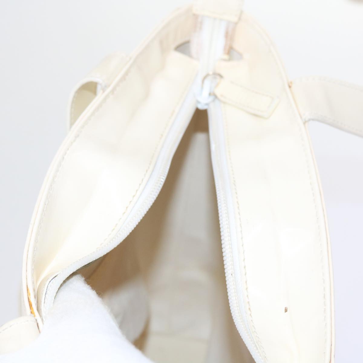 GUCCI Tote Bag Patent leather White ar10433