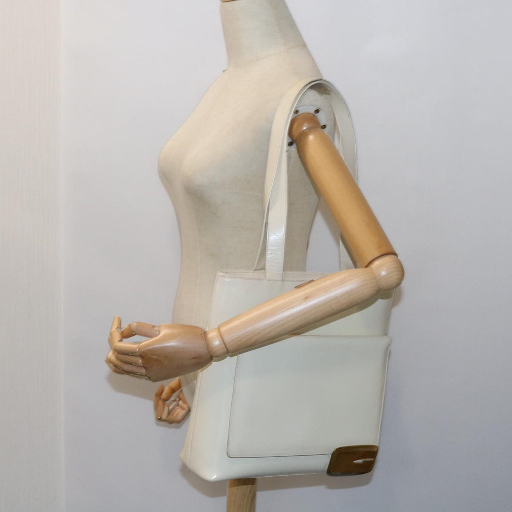 GUCCI Tote Bag Patent leather White ar10433