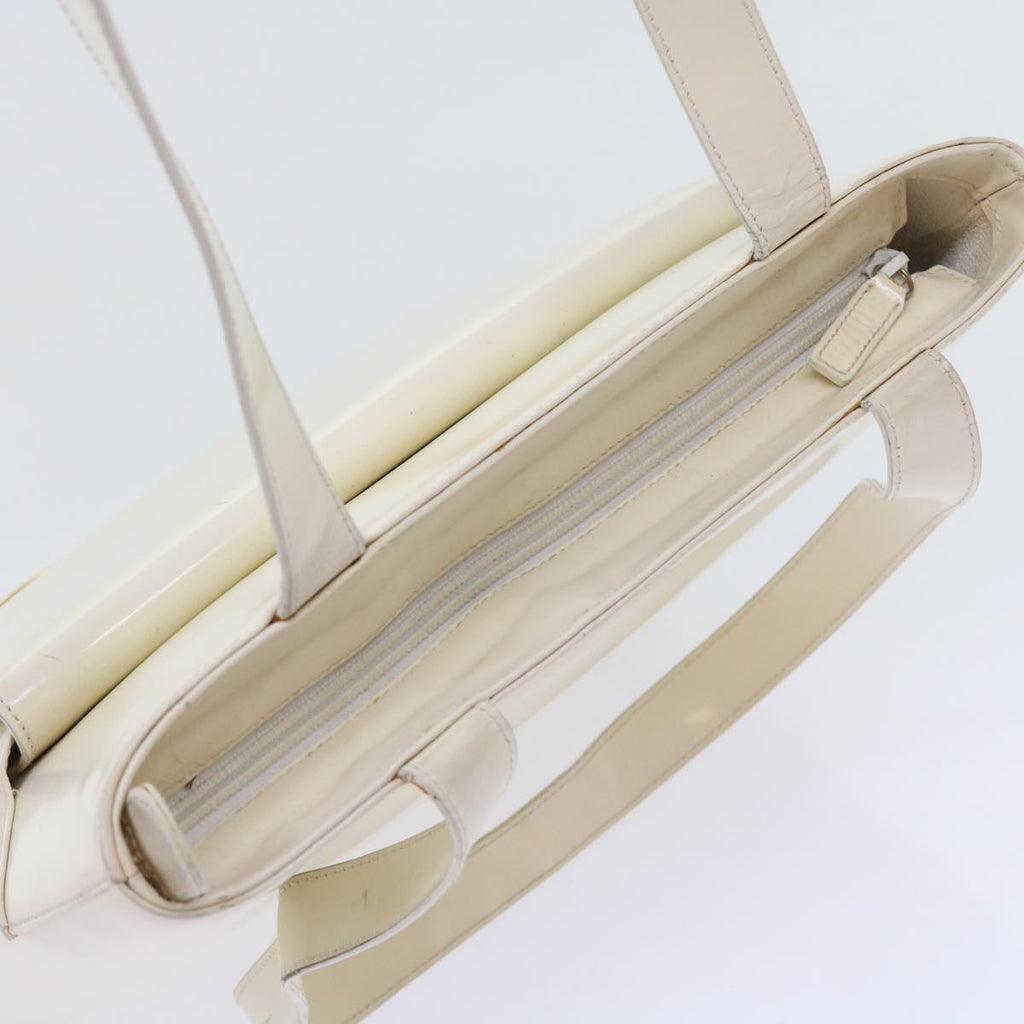 GUCCI Tote Bag Patent leather White ar10433