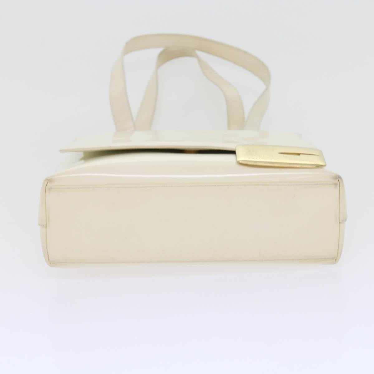 GUCCI Tote Bag Patent leather White ar10433