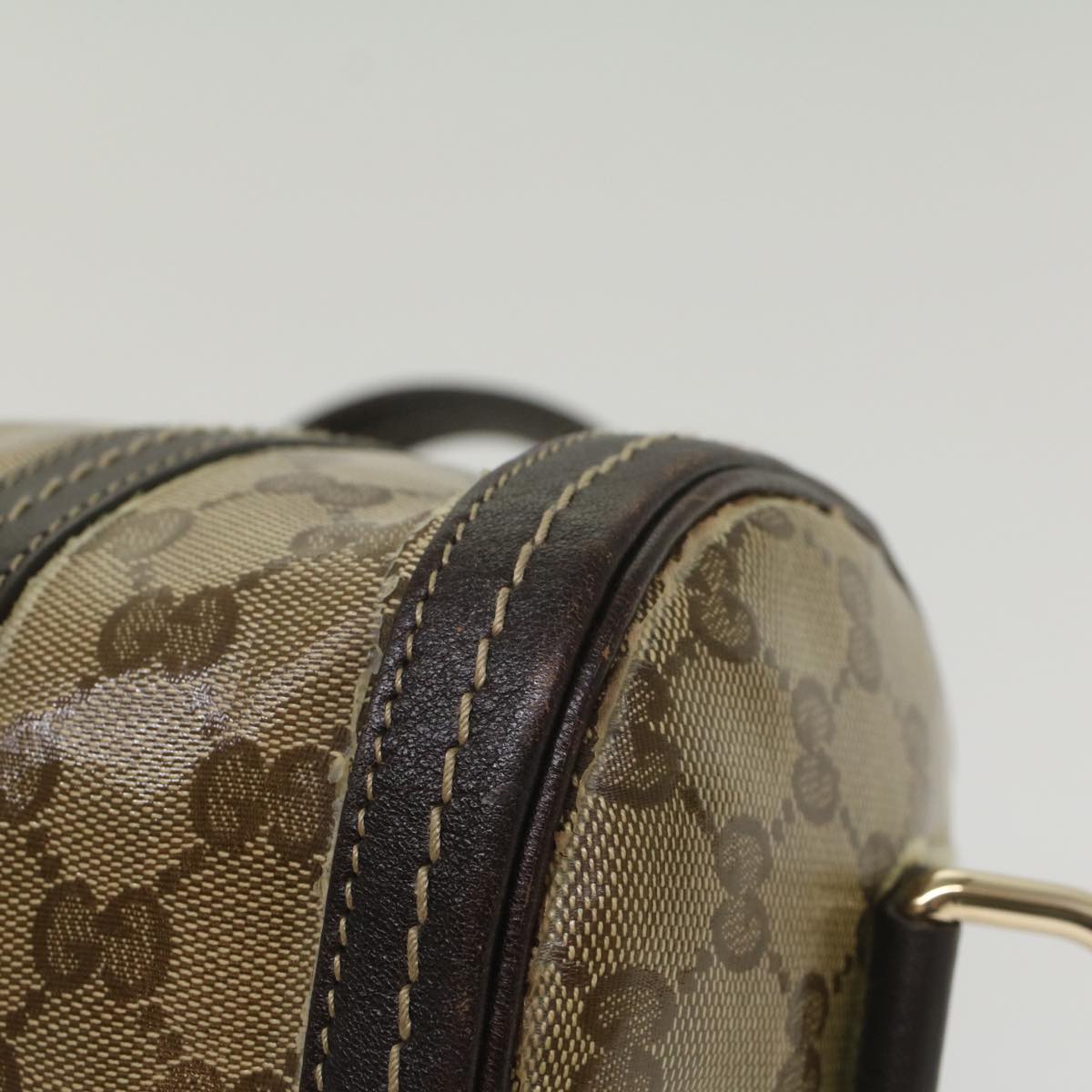 GUCCI GG Crystal Hand Bag Beige 181485 ar10447
