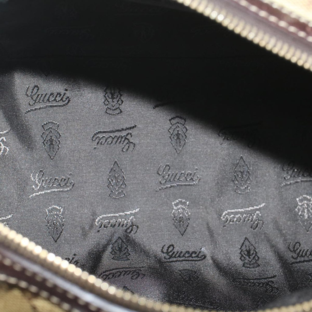 GUCCI GG Crystal Hand Bag Beige 181485 ar10447