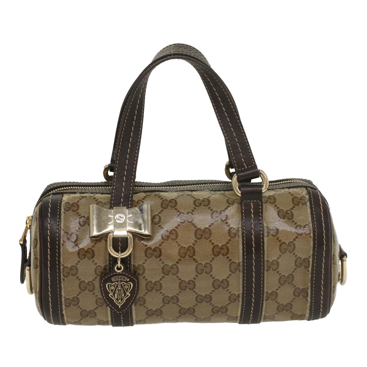GUCCI GG Crystal Hand Bag Beige 181485 ar10447