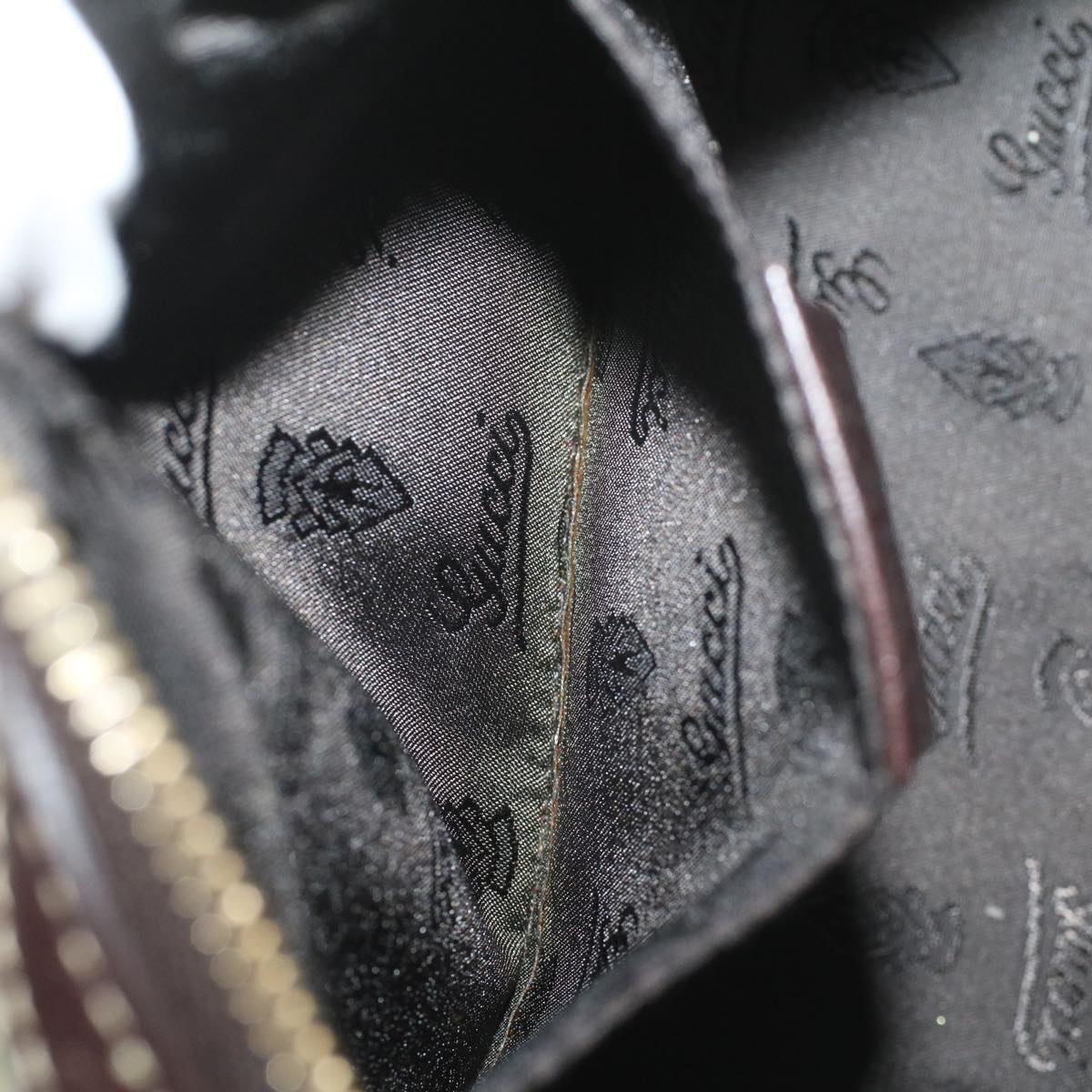 GUCCI GG Crystal Hand Bag Beige 181485 ar10447