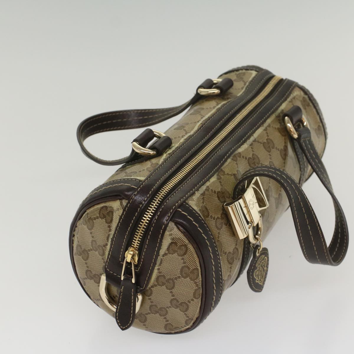 GUCCI GG Crystal Hand Bag Beige 181485 ar10447