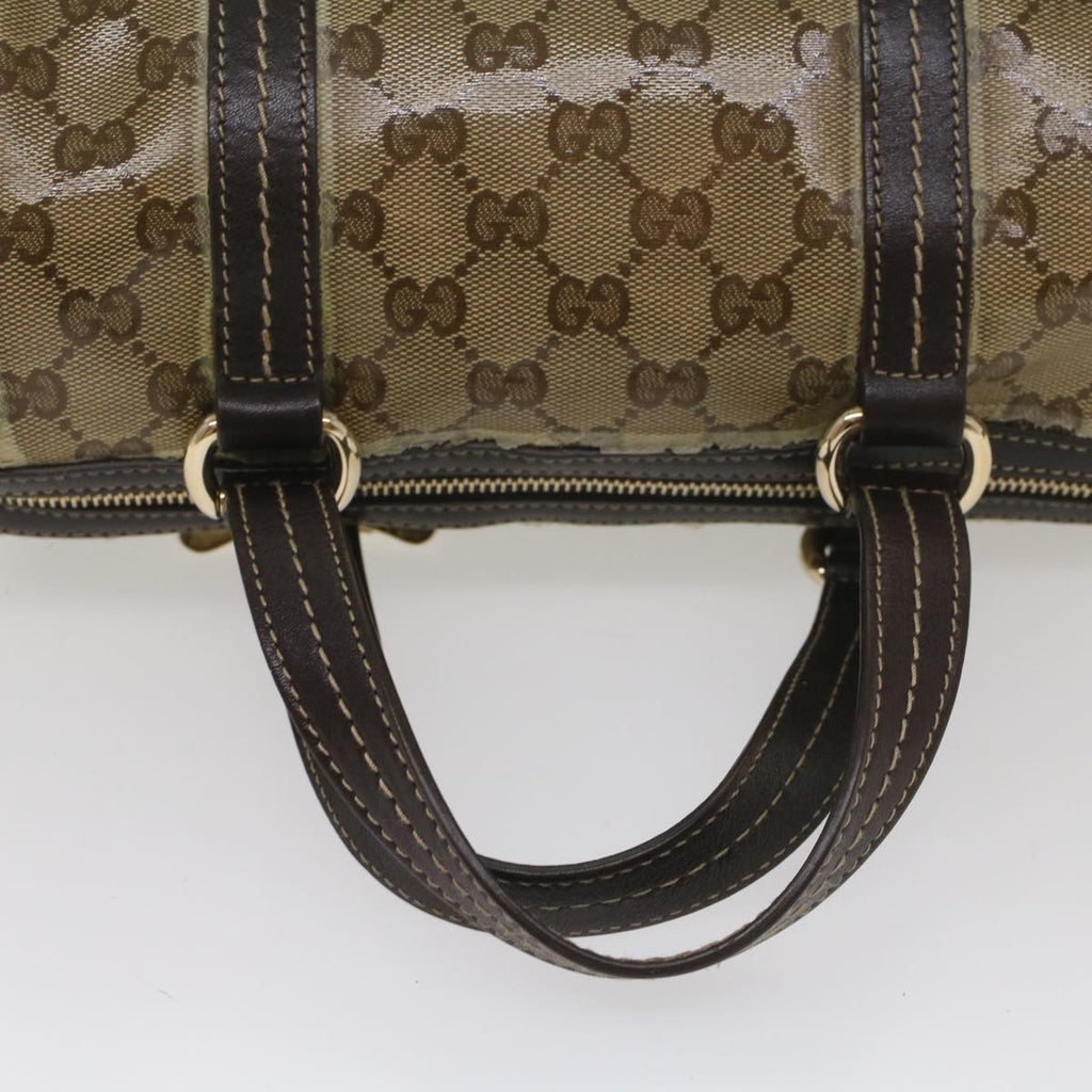 GUCCI GG Crystal Hand Bag Beige 181485 ar10447