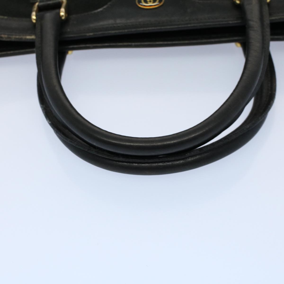 GUCCI GG Canvas Web Sherry Line Hand Bag Black Red Green 010 378 ar10456