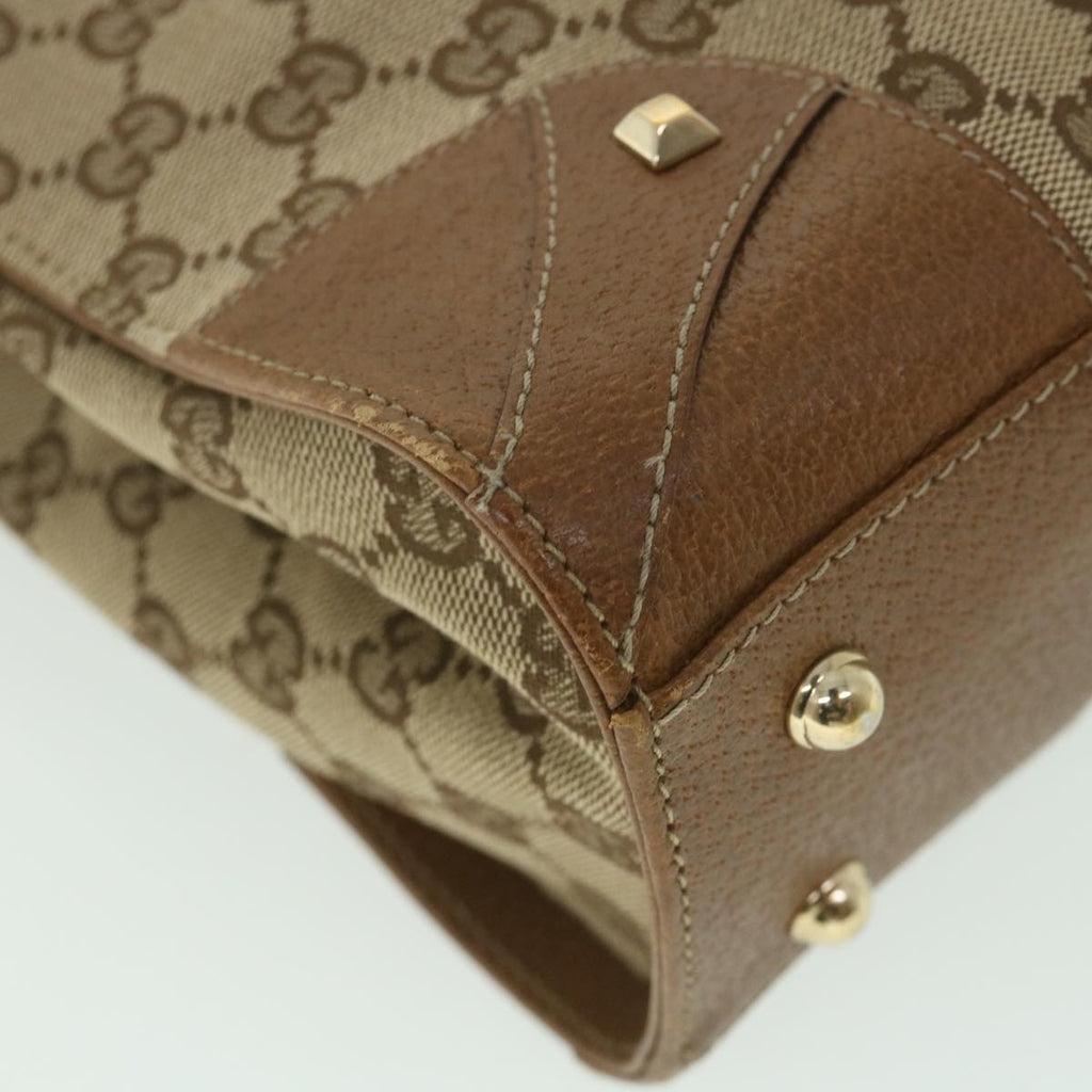 GUCCI GG Canvas Hand Bag Beige 120895 ar10475