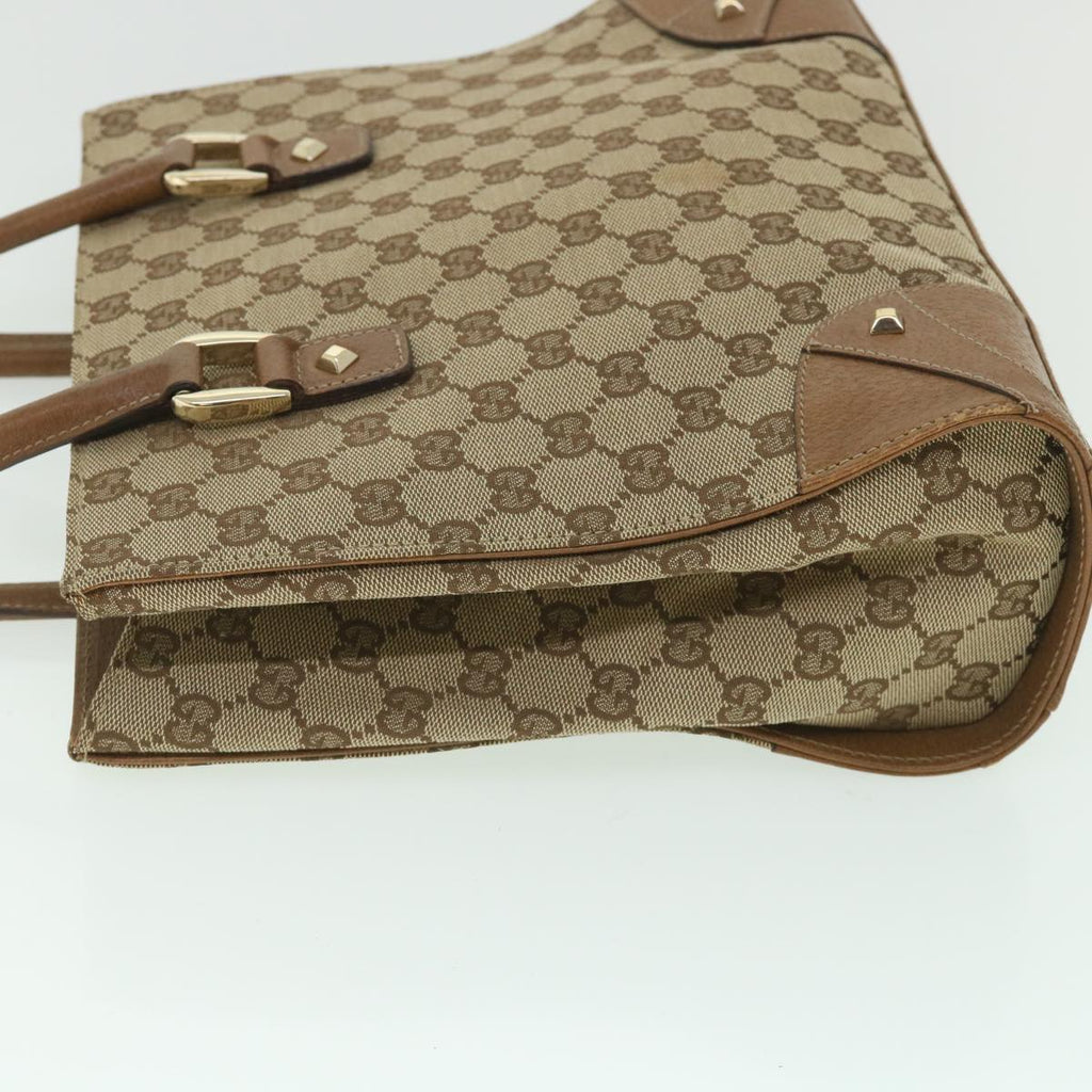 GUCCI GG Canvas Hand Bag Beige 120895 ar10475