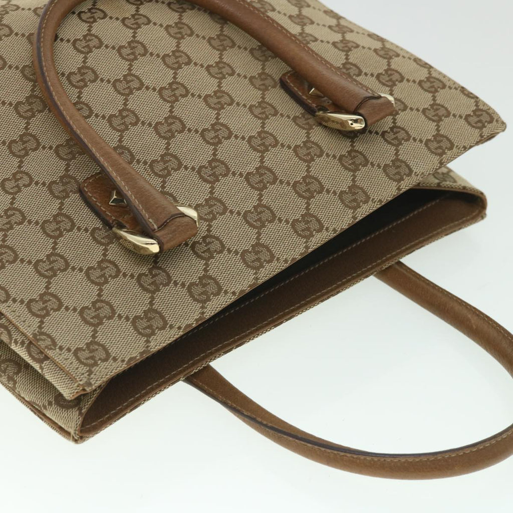 GUCCI GG Canvas Hand Bag Beige 120895 ar10475