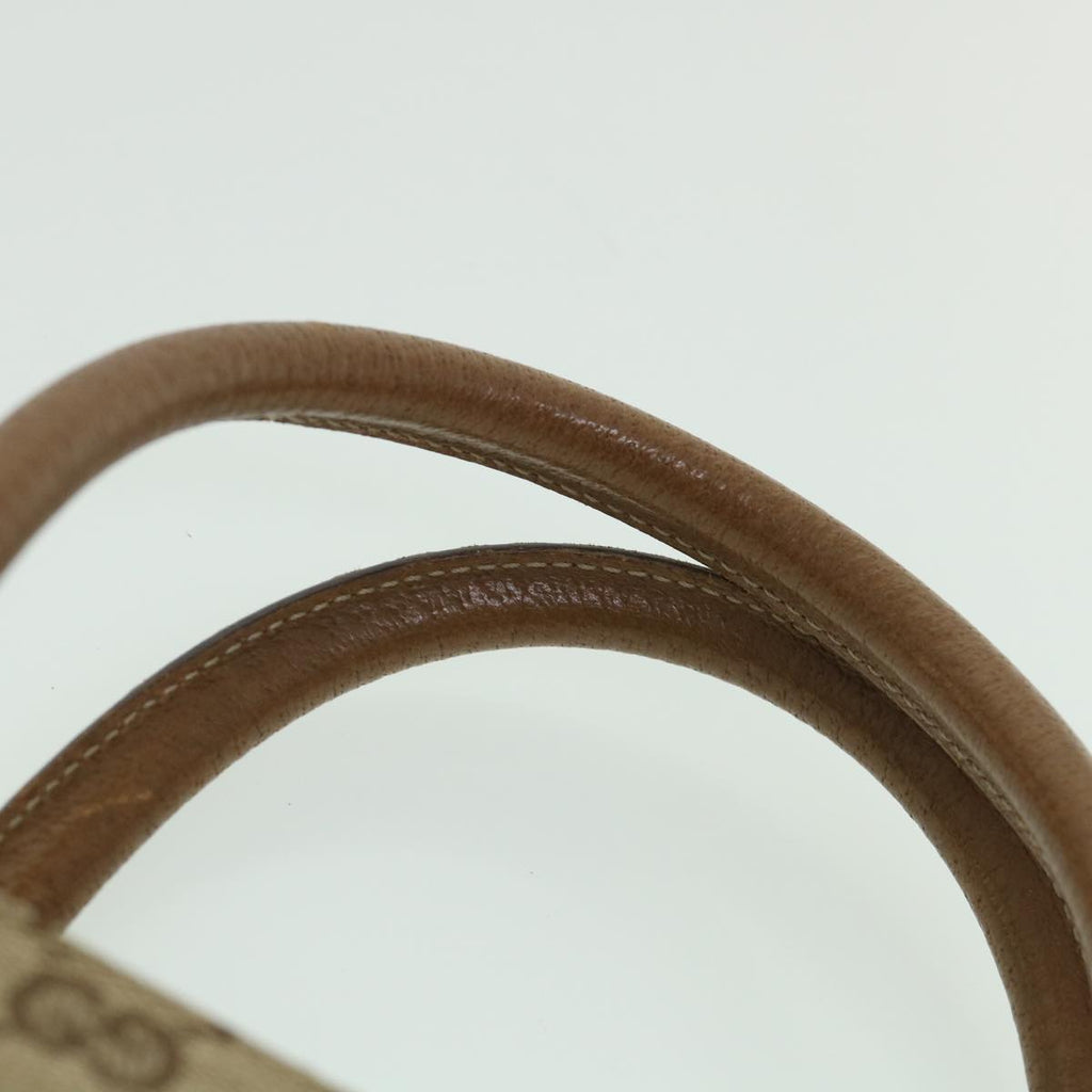 GUCCI GG Canvas Hand Bag Beige 120895 ar10475