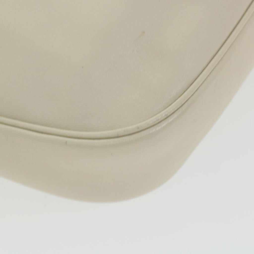 GUCCI Shoulder Bag Leather White 154395 ar10476